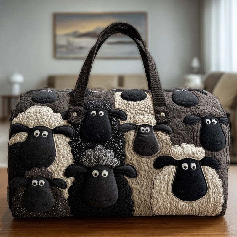 ผู้ชายดอกไม้ Quilted Duffle Bag Bulldog ส่วนบุคคล Custom Travel Tote ผู้หญิง Weekender กระเป๋ากลางแจ้ง Road Trips
