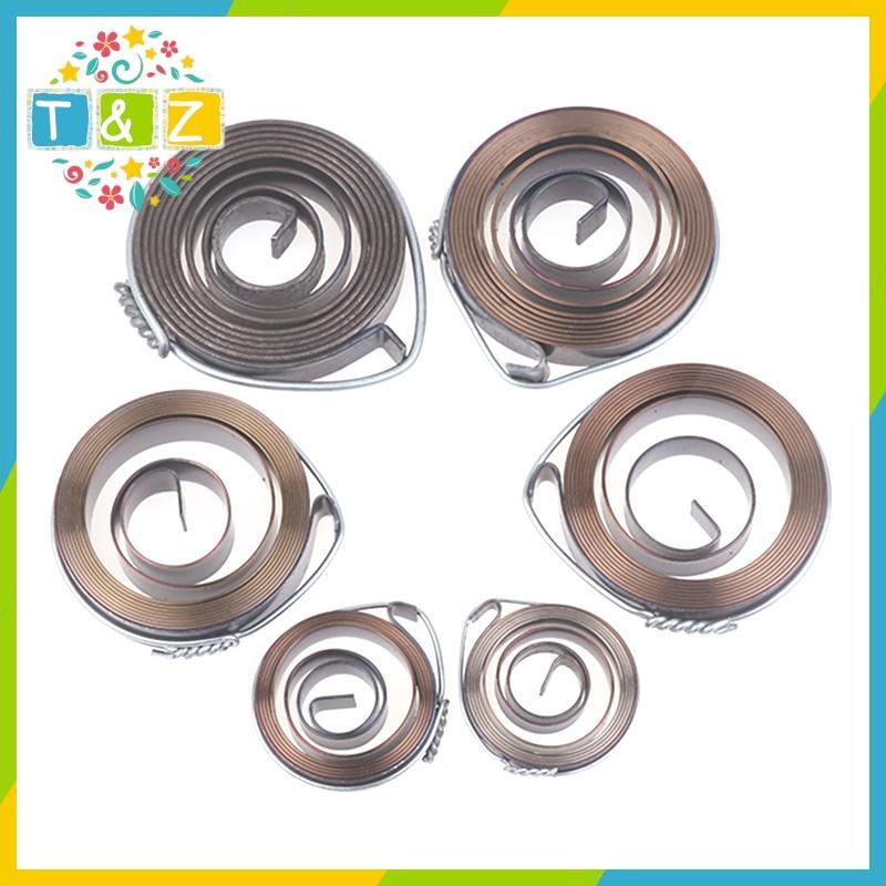 [T&Z] 1 PC 0.7-1.5 Thiness 680-1540 มม.ความยาวเกลียวลวดแบนคอยล์ Torsion Spring คงที่ Force Extension