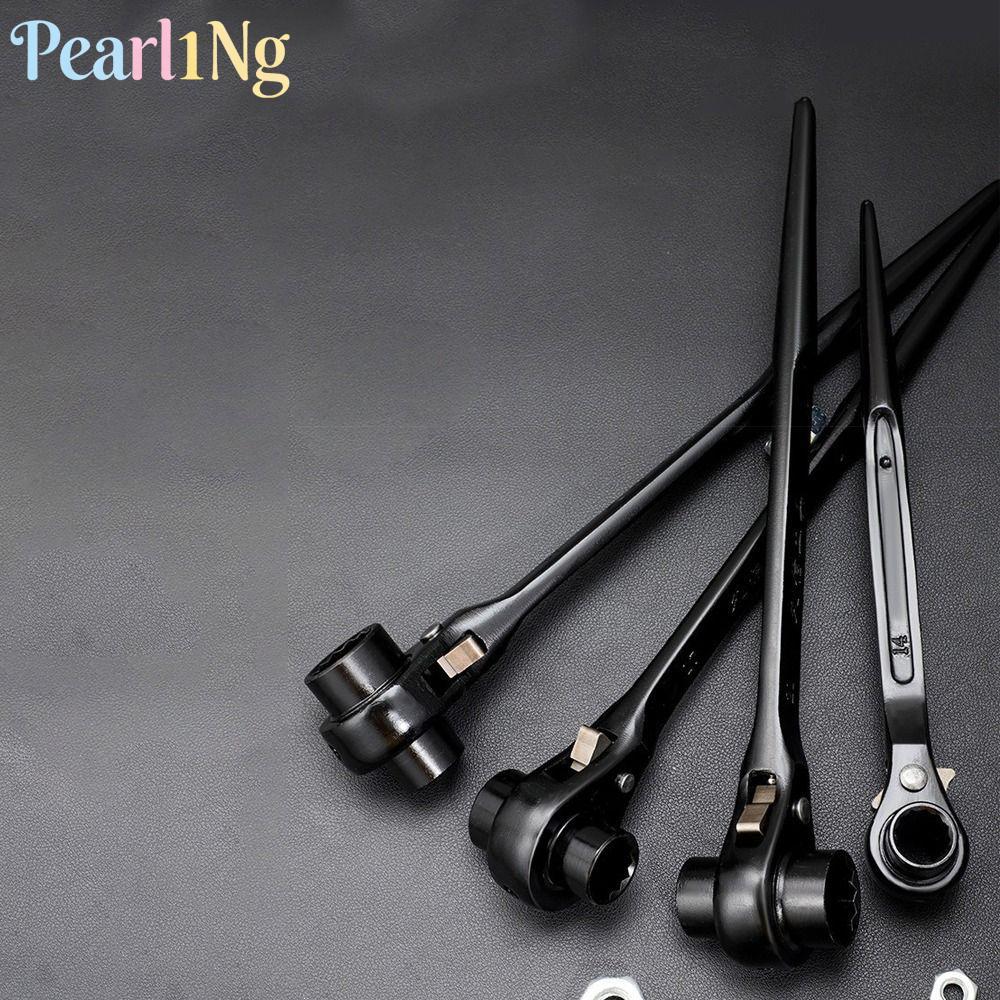PEARLTH ประแจวงล้อ, ประแจกระบอกแบบปลดเร็วแบบสองทิศทาง, ประณีตหางสองหัวโลหะ Ratchet Spanner ชุดเครื่องมือมือ