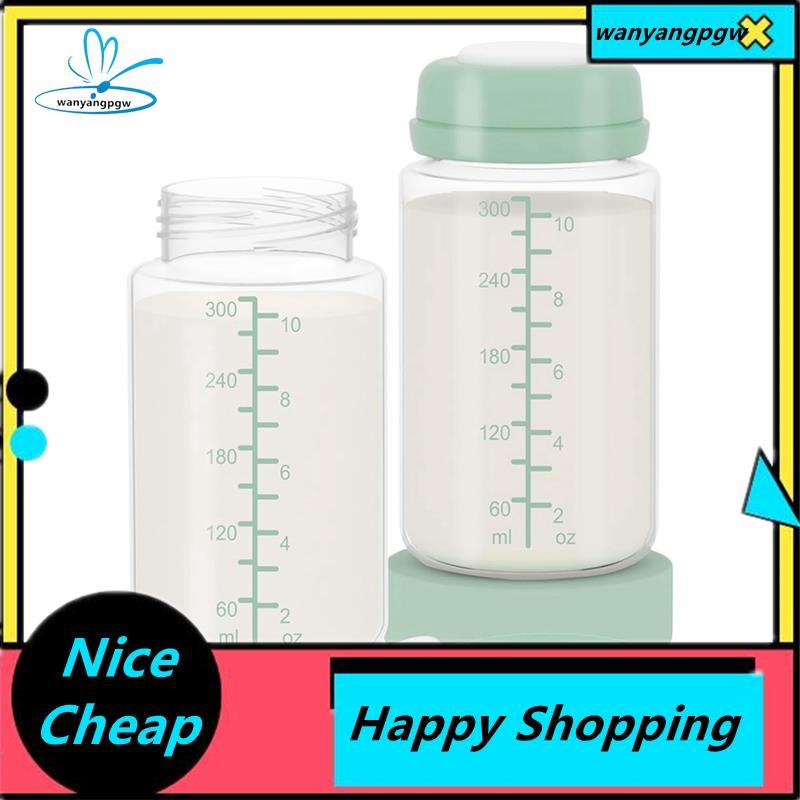 นมแม่คอนเทนเนอร์ 2 ชิ้น 10 ออนซ์ Breastmilk สําหรับ Spectra S1 S2 9 Plus /Motif Luna/Others กว้าง-ปา