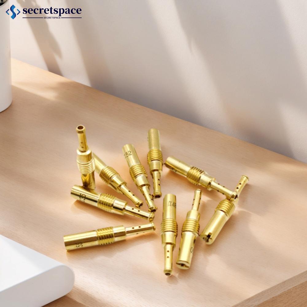 SECRETSPACE 10 ชิ้นรถจักรยานยนต์คาร์บูเรเตอร์หลัก Jets ช้า Pilot Jets M5 6 มิลลิเมตรสําหรับ PWK Keih