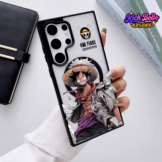 เคสแม่เหล็กกันกระแทก ลายลูฟี่ One Piece เท่ๆ สำหรับSamsungA06-A56/S22-S26 และ iPhone17,16,15,14,13,12,11ProMax