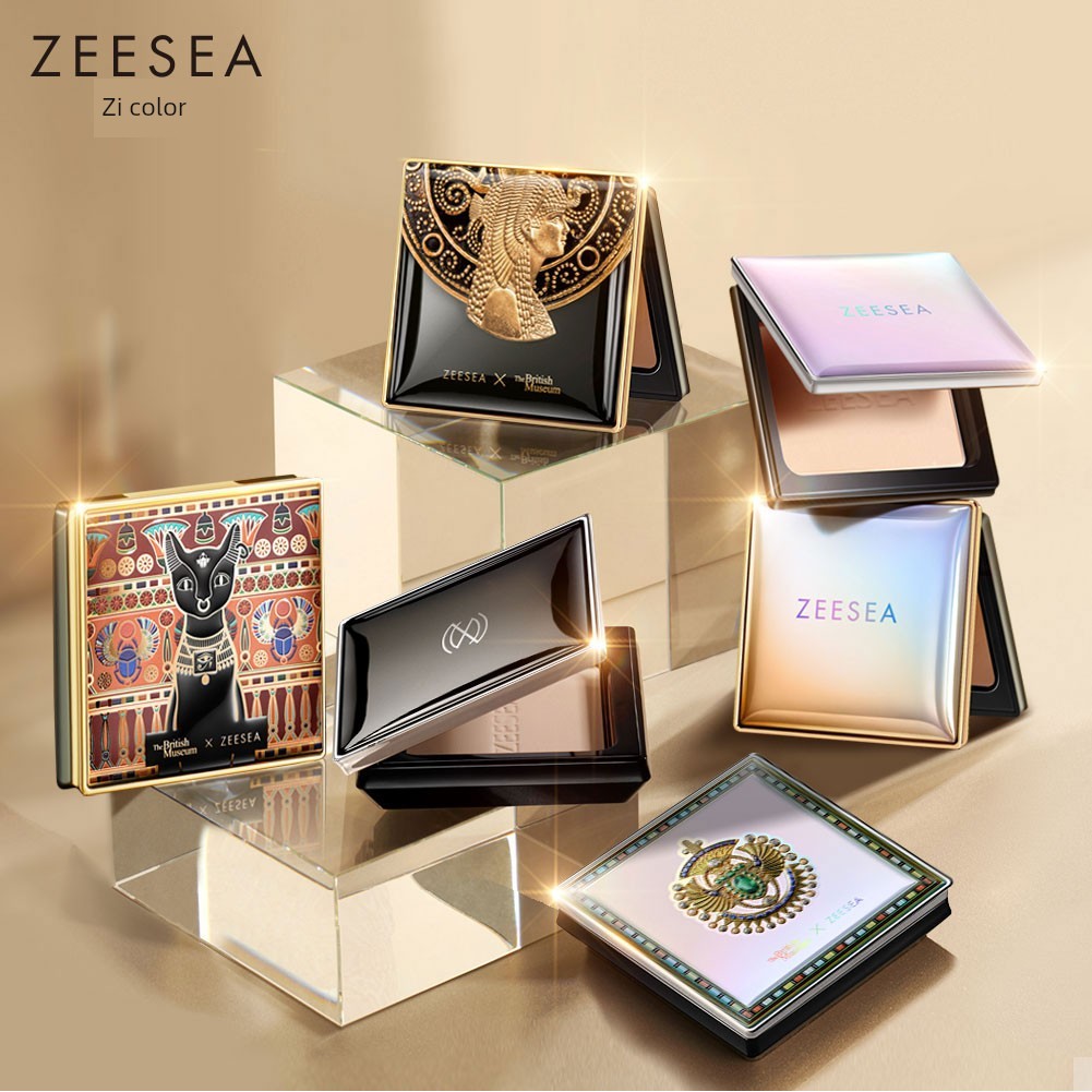 มาสคาร่ากันน้ำ มาสคาร่า ZEESEA ZEESEA แป้งฝุ่นอียิปต์ Fixing Makeup Lasting Concealer Oil Control กั