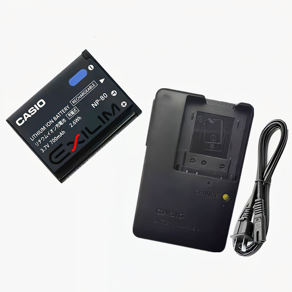 เหมาะสําหรับ Casio ZS5 ZS6 ZS100/200/220 ZS150/160 เครื่องชาร์จแบตเตอรี่กล้อง NP-80