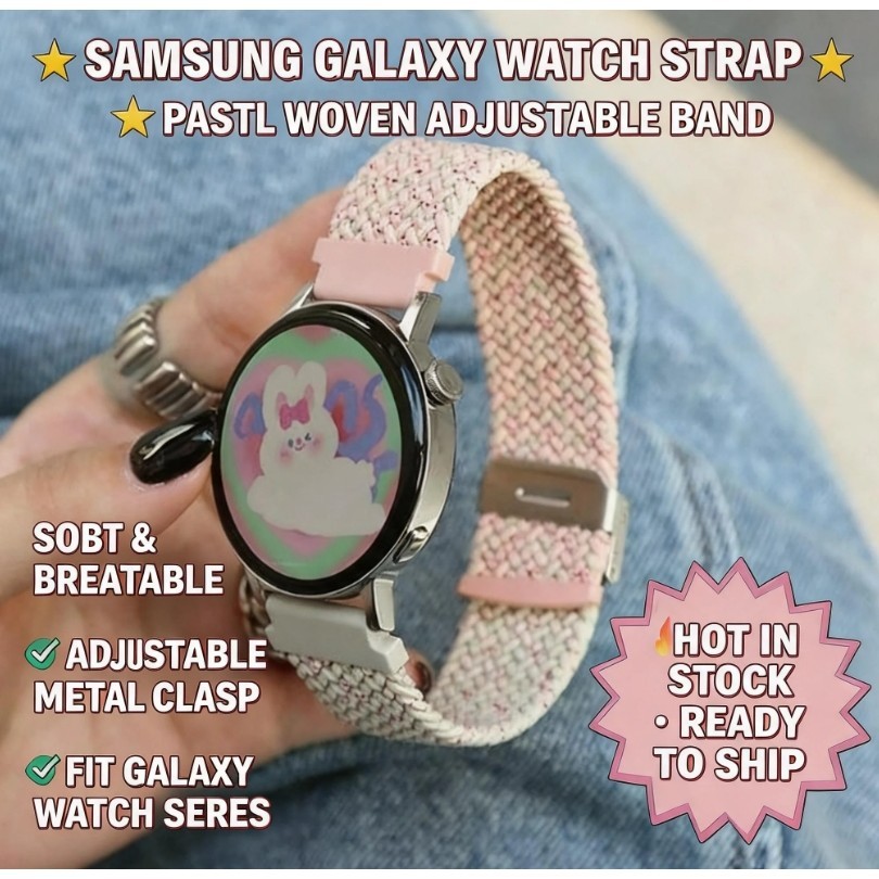 for samsung Galaxy watch 9 8  classic 9 8 7 6 5 4 Ultra2สีบล็อกทอสายนาฬิกาสายนาฬิกาเปลี่ยนสาย พิเศษ 2 40/44 มม.สายรัดข้อมืออุปกรณ์เสริม