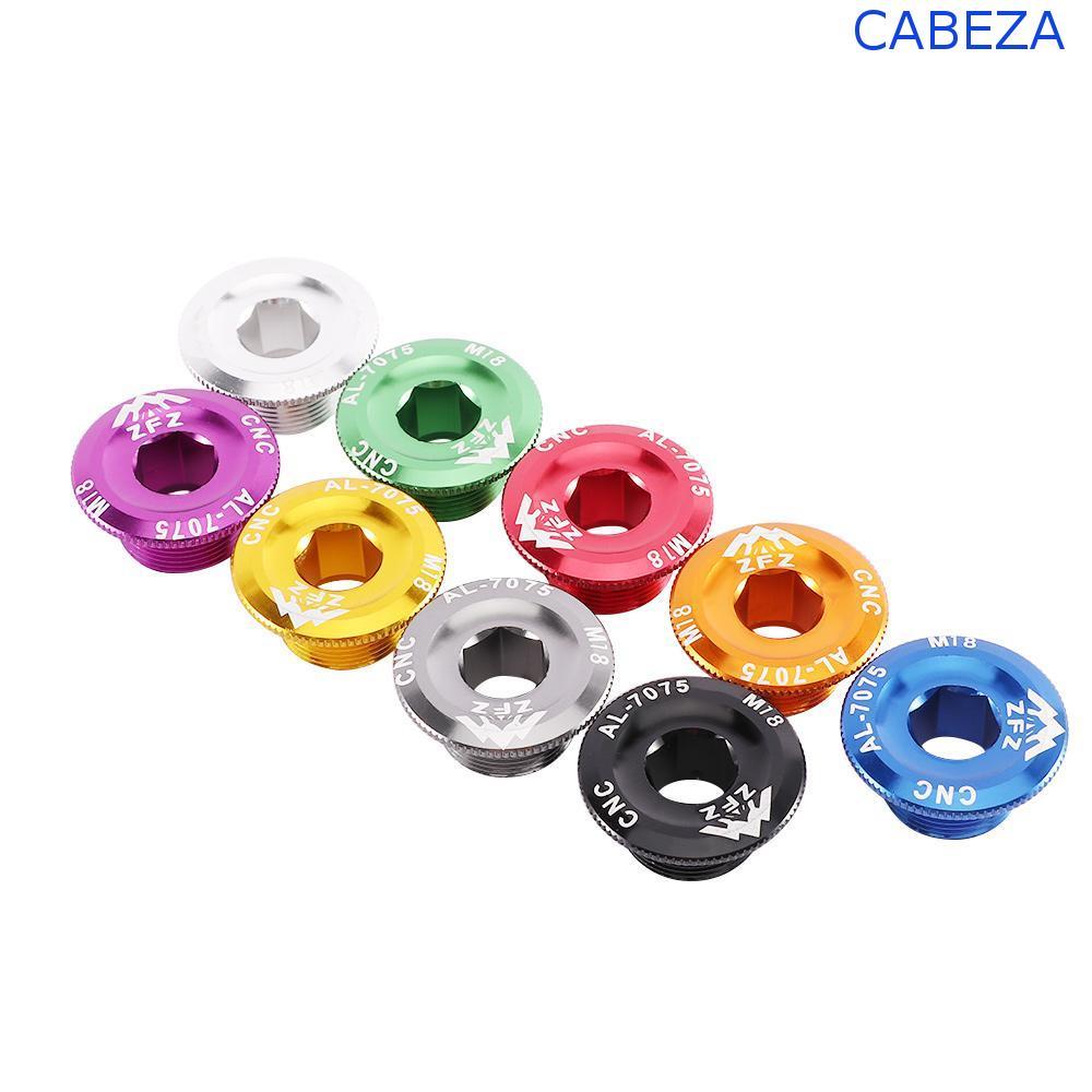 CABEZA Crank Cover M15 M18 M20 สีสัน Crankset สกรูแกนสกรูชิ้นส่วนจักรยานอลูมิเนียมจักรยานด้านล่าง Bracket Bolt