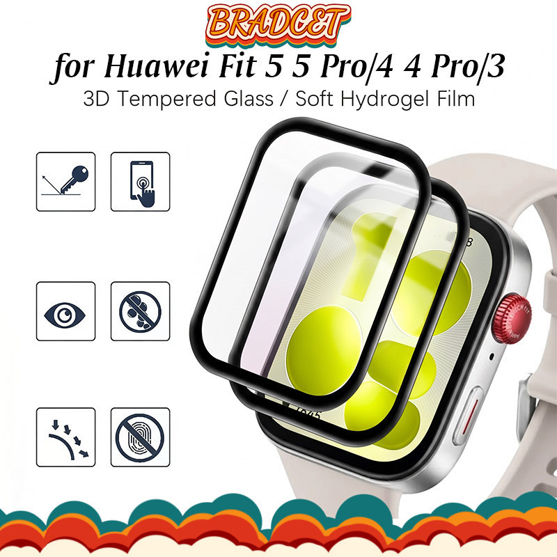 ฟิล์มกระจกนิรภัยสำหรับ HUAWEI WATCH Fit 5/4/3 ป้องกันหน้าจอ Smartwatch Smart Watch Huawei Fit 5 Pro/4 Pro