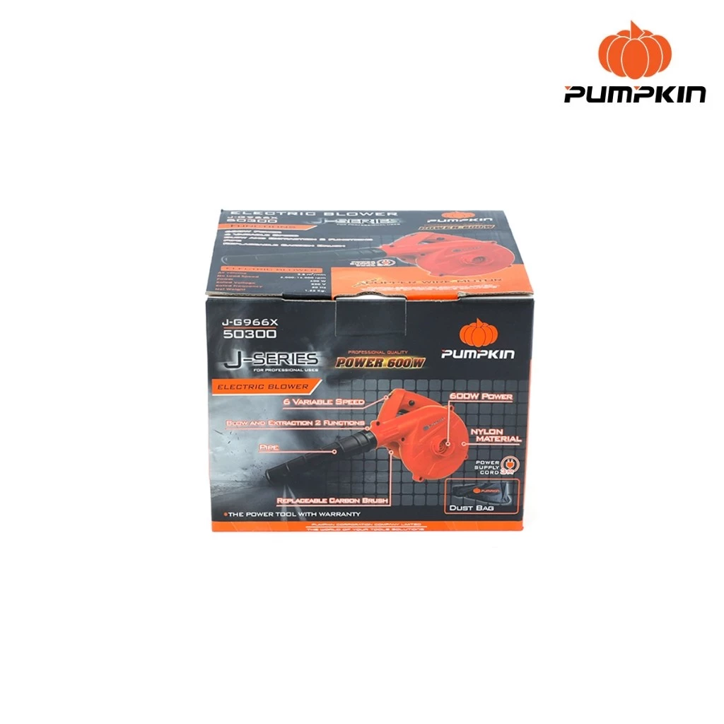 PUMPKIN เครื่องเป่าลม รุ่น J-G966X กำลัง 600W ปรับได้ 6 ระดับ thumbnail 8