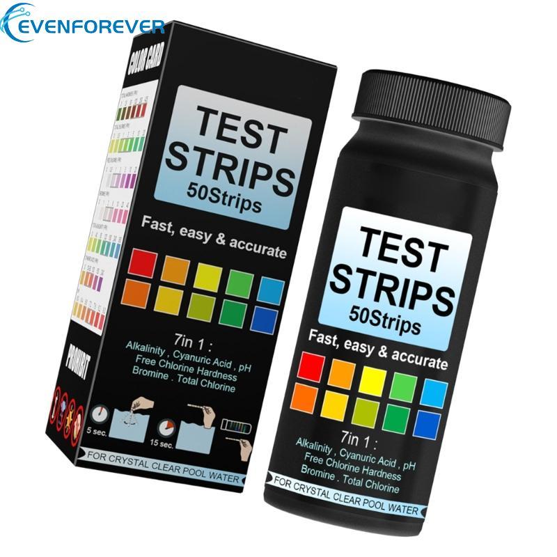 EV 7 Parameters แถบทดสอบน้ํา Quick Easy Solution สําหรับการดูแลการบํารุงรักษาสระว่ายน้ํา