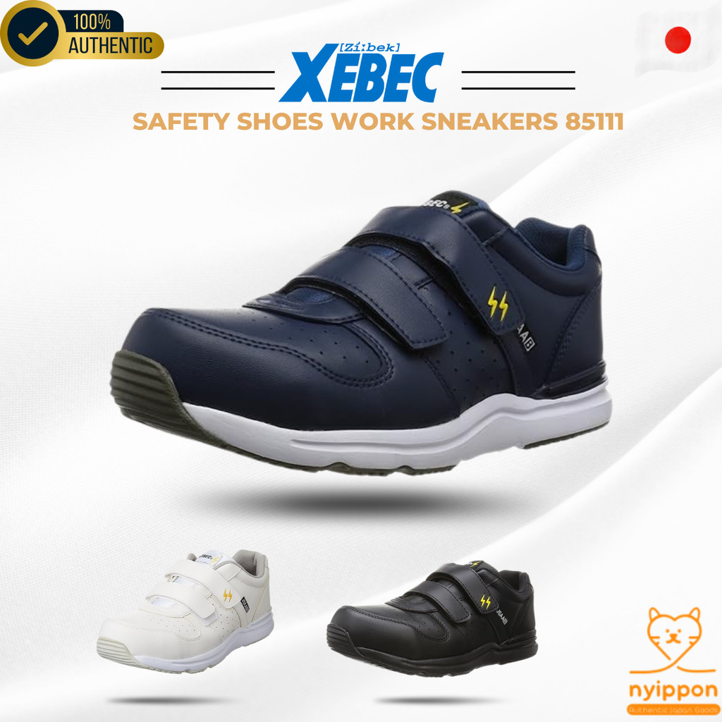 Xebec Safety Shoes 85111 JSAA Type B Anti-Static Work Sneakers Shock Absorption