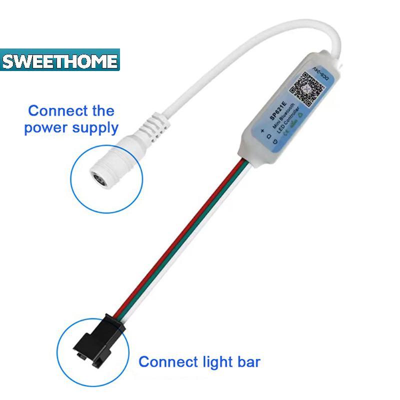 SWEETHOME SP621E Mini RGB Controller สําหรับ WS2811 WS2812 WS2813 LED Strip Light Control -24V