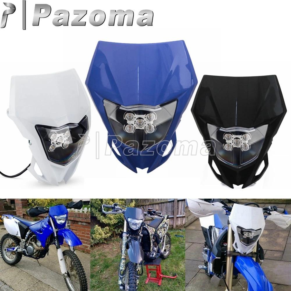 PAMotorcycle Headlights LED Enduro Supermoto Headlamp For Yamaha WR 450 250 TT-R YZ 450 250 230 125 