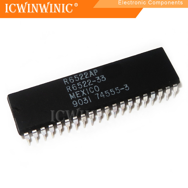 5 ชิ้น R6522AP R6522 DIP-40 วงจรรวม IC
