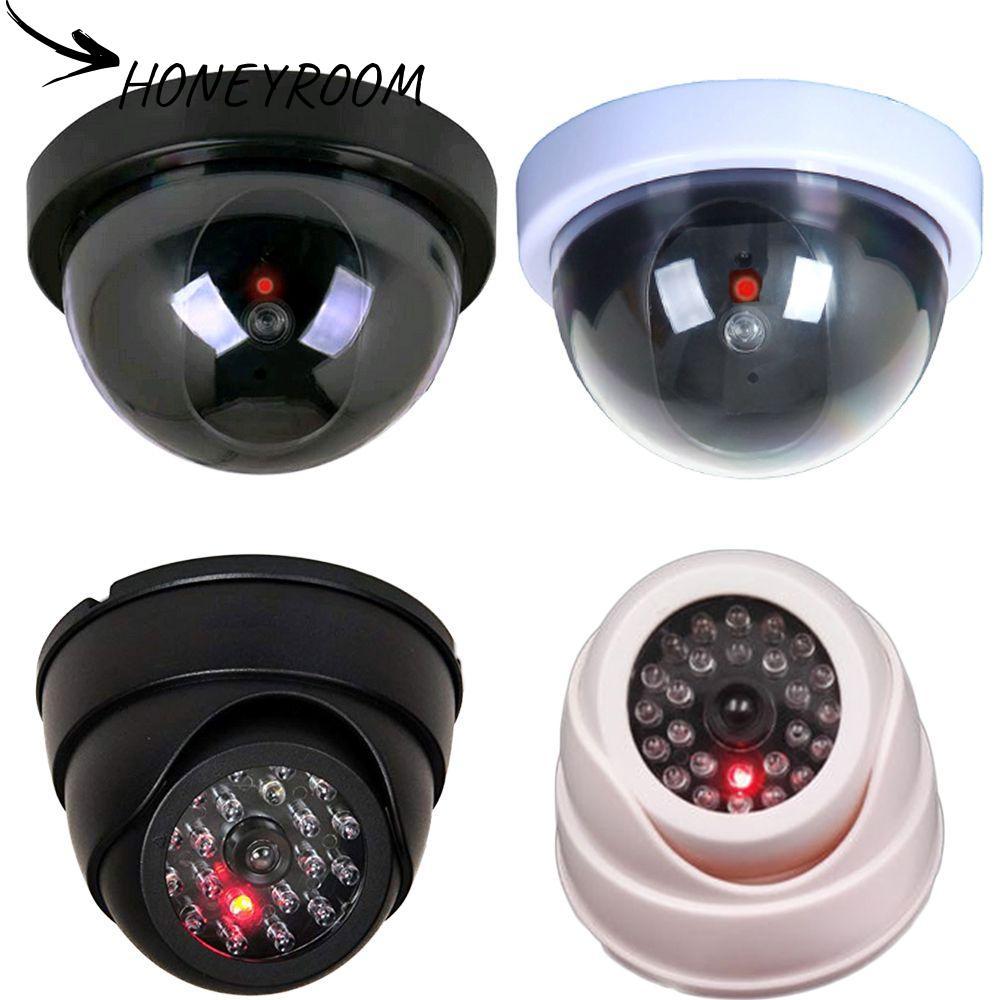 HONEYROOM Dummy Camera ความปลอดภัยจําลองโดมกระพริบไฟ LED