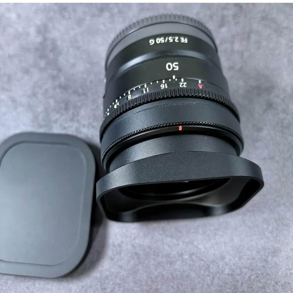 Square เหมาะสําหรับ Sony FE 50mm FE 40mm F2.5g FE 24mmF2.8g เครื่องดูดควันโลหะ