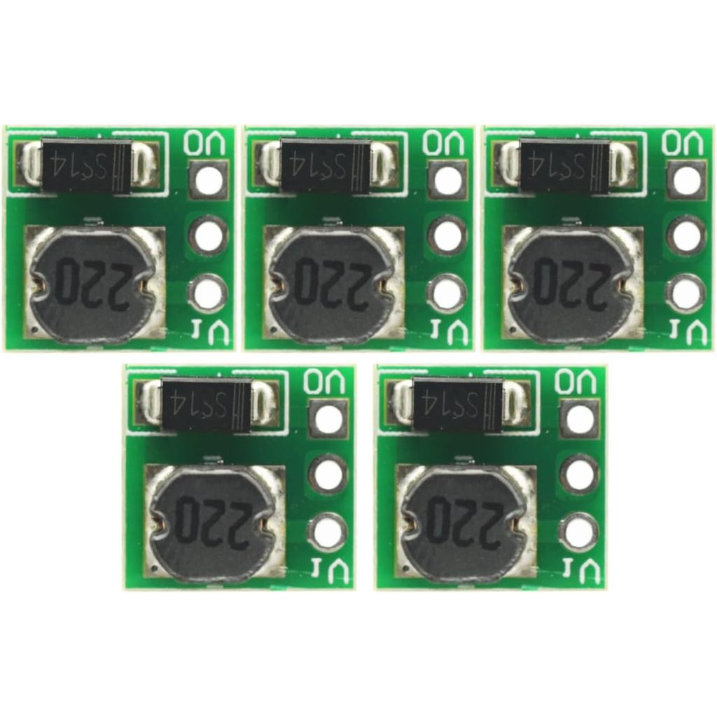 5 PCS 0.9-5V ถึง 5V DC-DC Step Up Power Supply โมดูลแรงดันไฟฟ้า Boost Converter 1.5V 1.8V 2.5V 3V 3.