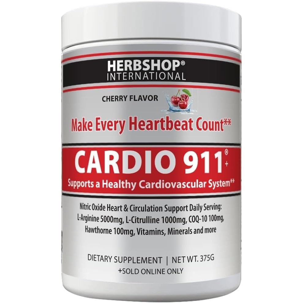 การ์ดิโอ 911®Nitric Oxide Heart and Circulation Support-5000mg L-Arginine และ 1000mg รส L-Melonine-C