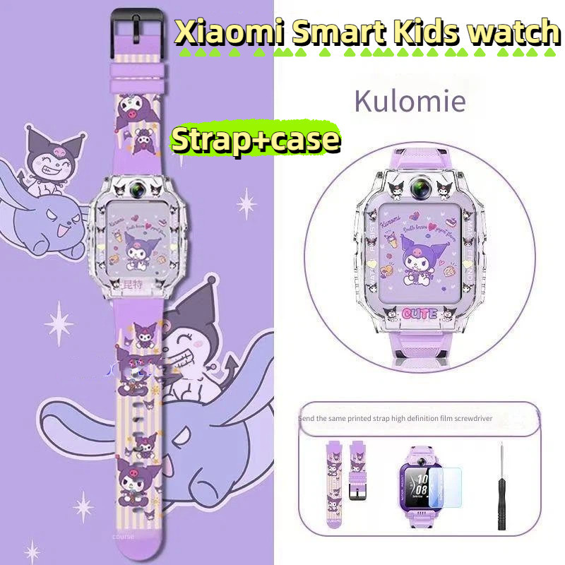 สายนาฬิกาการ์ตูน Kuromi สําหรับ Xiaomi Smart Kids Watch กรณี Xiaomi Smart Kids Watch สายนาฬิก