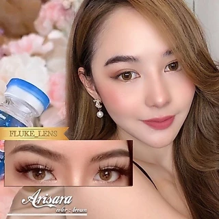 👑รุ่นคุณดิว ขายดีรุ่นดัง🌟คอนแทคเลนส์เกาหลี (มินิ) 🕊 Arisara Gray , Brown 🕊 Luxzylens ใส่นิ่มมาก Made in Korea 🇰🇷