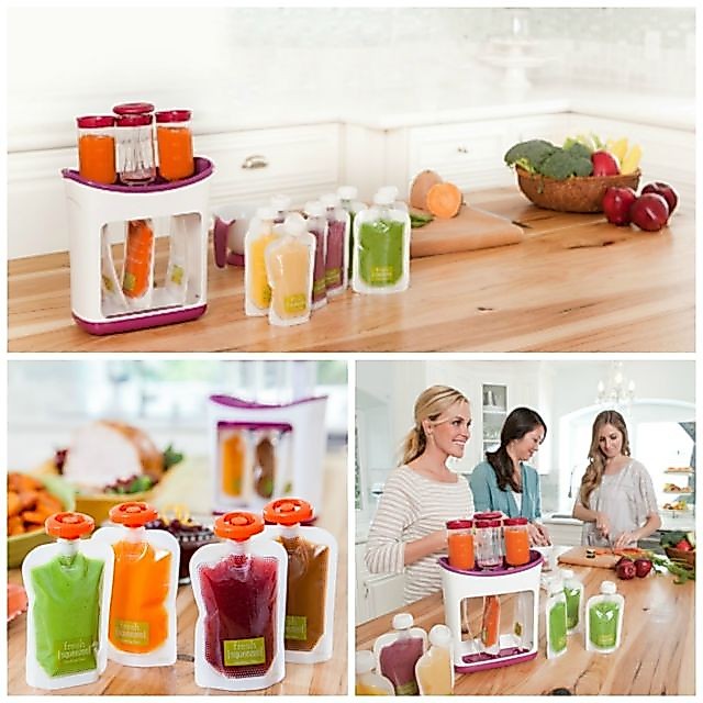 Infantino محطة تعبئة أكياس طعام الأطفال Squeeze Station — صورة 3