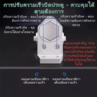 โช๊คประตู ที่ปิดประตูอัตโนมัติ เปิดปิดอัตโนมัติ โช๊คอัพประตู แข็งแรงทนทาน รับน้ำหนัก 50-70 กก ตั้งค้างได้
