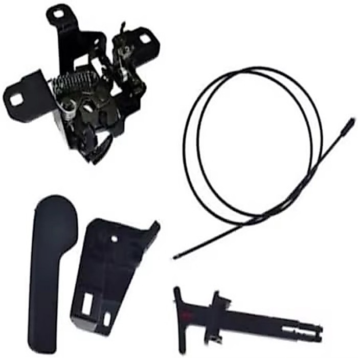 1J0823509C Car Hood Latch Pull Rod Release Handle Bracket Cable Kit For VW Jetta Golf GTI 1J0823509