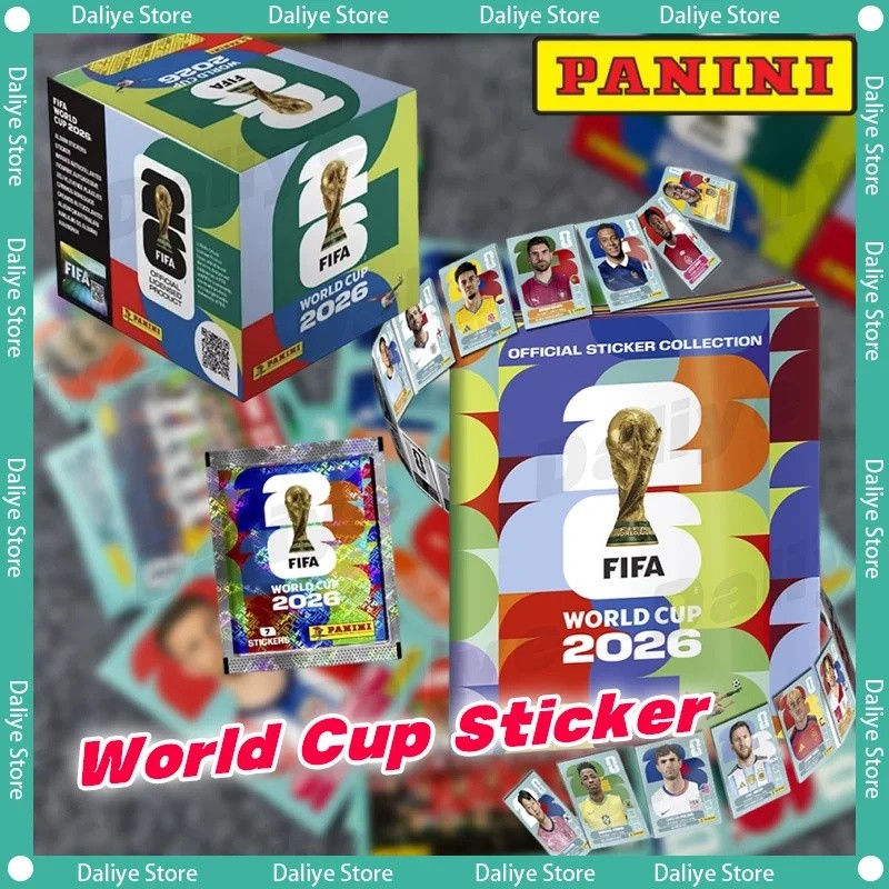 ในสต็อก Panini 2026 FIFA World Cup สติกเกอร์แพ็ค Panini การ์ดเสียง Panini ฟุตบอล Memorfana คอลเลกชัน