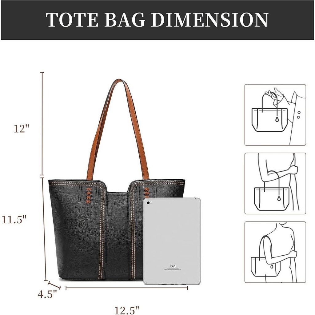 Montana West Tote Bag สําหรับผู้หญิง Top Handle Satchel Purse