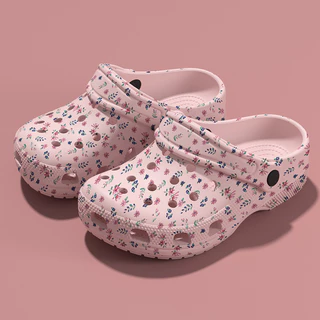 AYUER SIZE 22-40 รองเท้าแตะกลางแจ้ง DIY พิมพ์สีสันสดใส