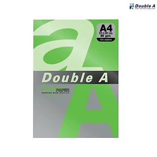 Double A กระดาษสี กระดาษถ่ายเอกสาร A4 หนา 80 แกรม แพ็ค 25 แผ่น (โทนสีเข้ม) [S24]