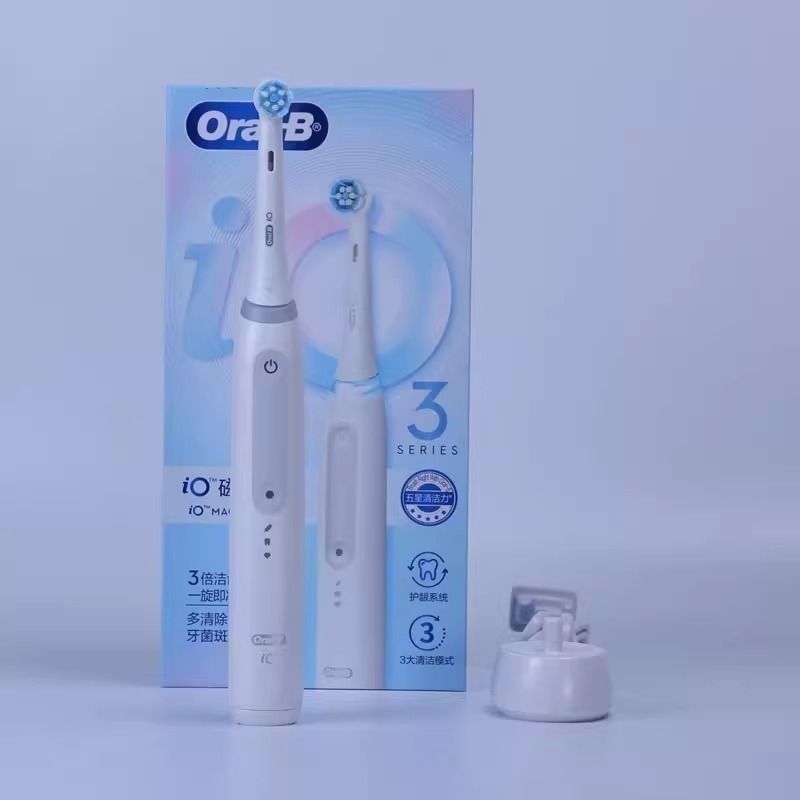 แปรงสีฟันไฟฟ้า Oral b io2/io3 Zhijing หมุนคลื่นแม่เหล็กแปรงทําความสะอาดหัวกลมสมาร์ทผู้ใหญ่ Cloud Fee