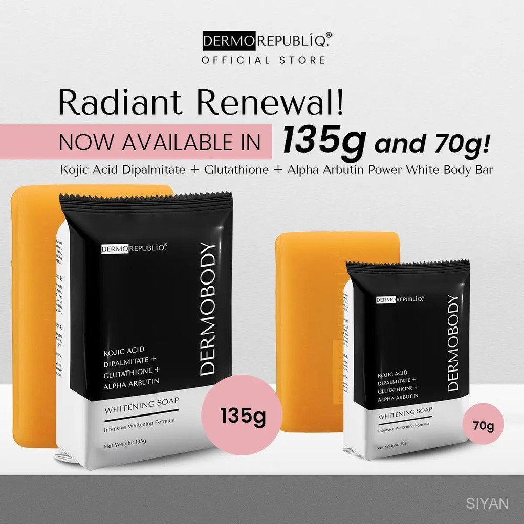 DermoBody Kojic Acid Dipalmitate + Glutathione + Alpha Arbutin Whitening Soap
