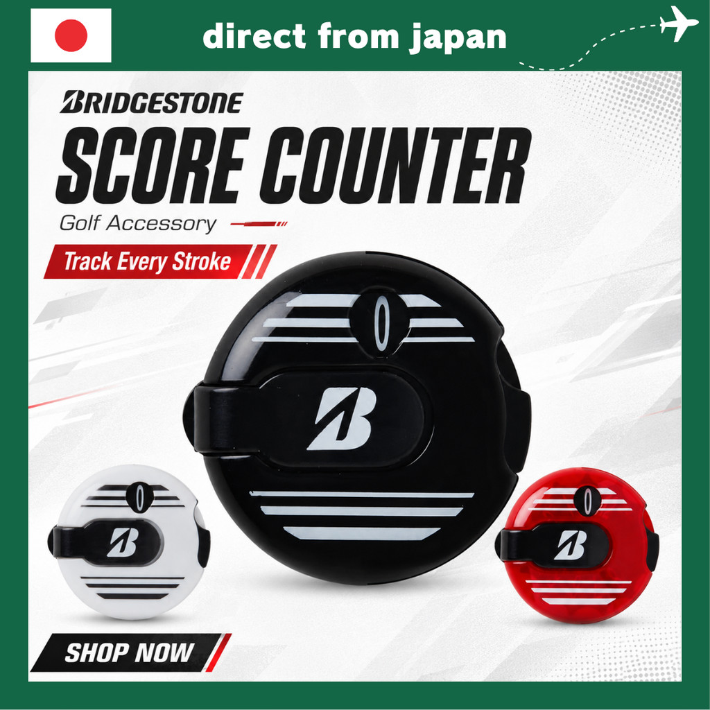 BRIDGESTONE GA2501 Golf Score Counter – Easy Reset Clip-On Stroke Counter