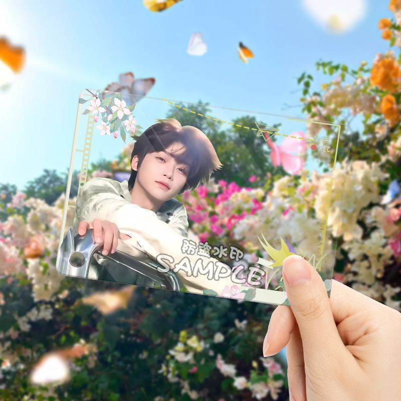 Against Love Tian Xu Ning Ziyu พัดลมอุปกรณ์ต่อพ่วงการ์ดโปร่งใสอะคริลิค High-Definition Photocard กระ