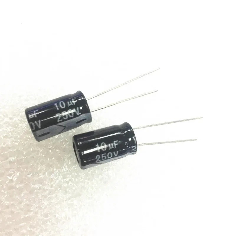 500PCS-100PCS 10UF 250V ตัวเก็บประจุไฟฟ้า 250V10UF 10*16 มม.