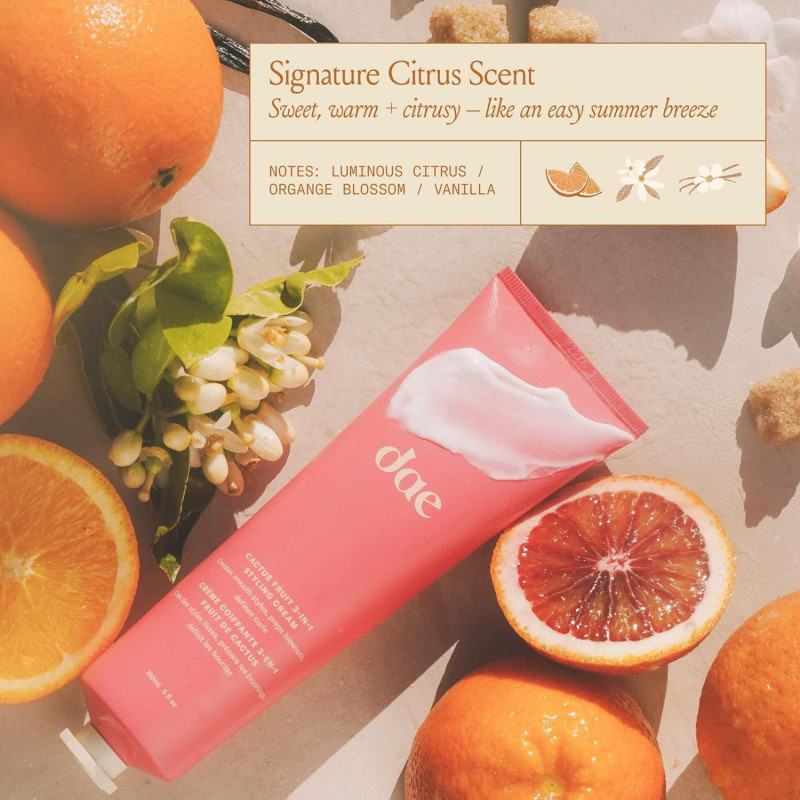 Dae Style Cream Big Cactus Fruit 3-1 Style Cream Shiny Spray Out Definition Curly Hair Spray Straigh