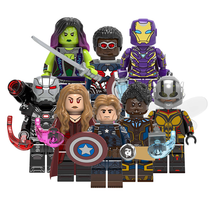 Mini Pepper Gamora Shuri Wasp Scarlet Witch Heroes Figures Building Blocks ของเล่นเด็กของขวัญ