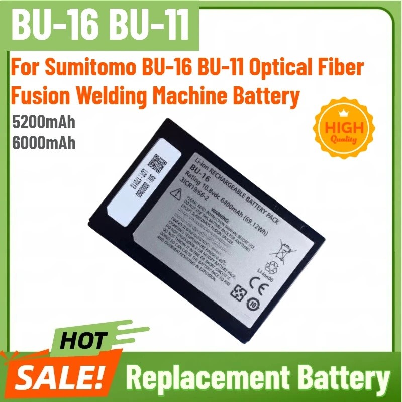 5200mAh 6000mAh BU-11 BU-16 แบตเตอรี่คุณภาพสูงสําหรับ Sumitomo T-82C 81C 82C 601C 600C Z1C Optical F