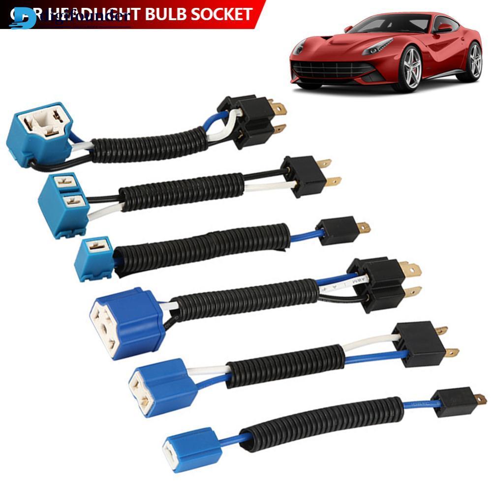 DIGIFOUNDER H1 H4 H7 ไฟหน้ารถหลอดไฟ Socket Connector ชายหญิงปลั๊กสําหรับรถยนต์รถจักรยานยนต์ทนความร้อ