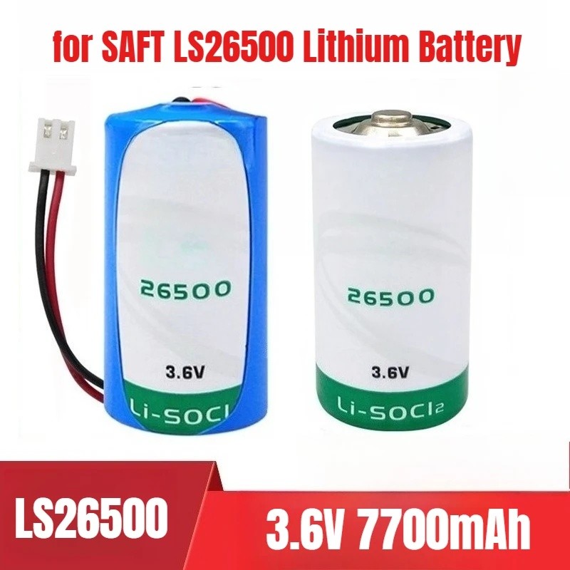 7700mAh สําหรับ SAFT LS26500 แบตเตอรี่ลิเธียม 3.6V ประเภท C No.2 Flow Meter แบตเตอรี่ ER26500