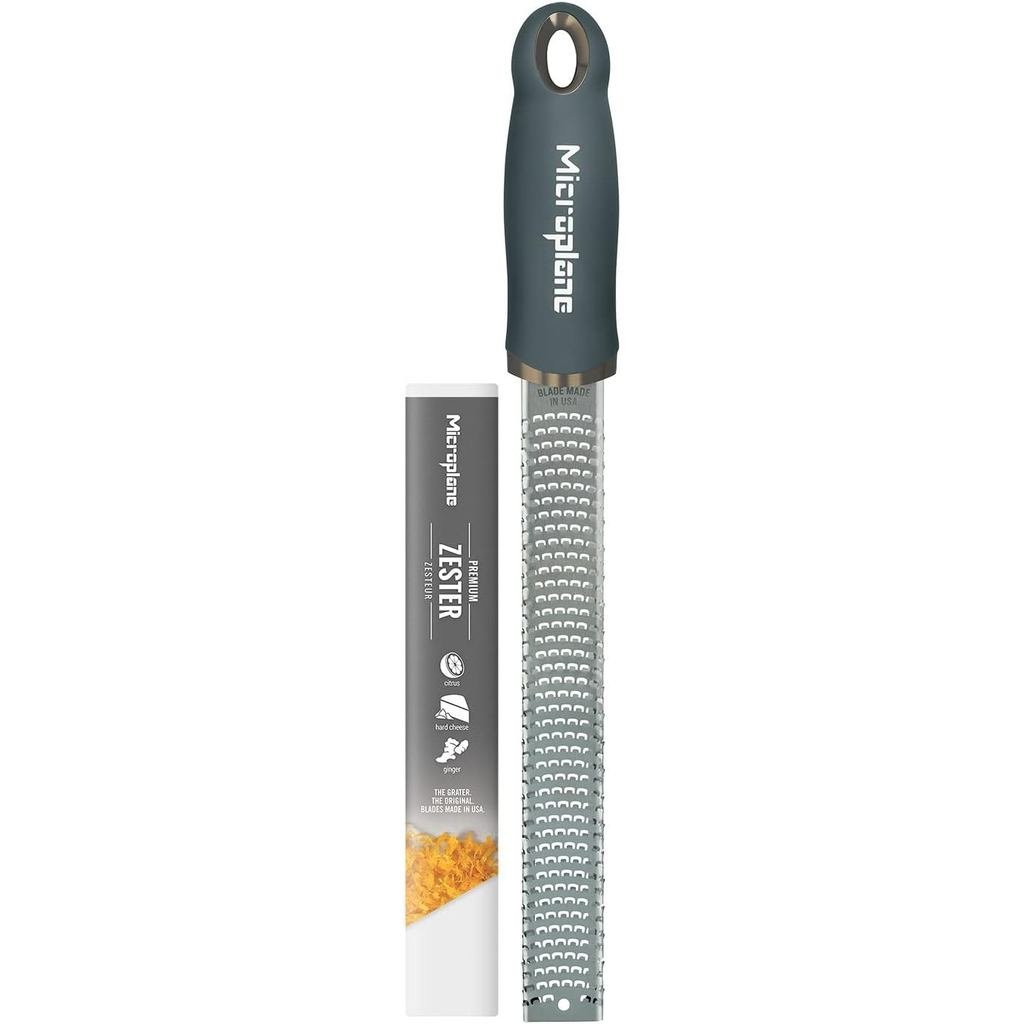 Microplane Premium Classic Series Zester 18/8, Black - Lemon Zester & Cheese Scraping & ที่ขูดผัก - 