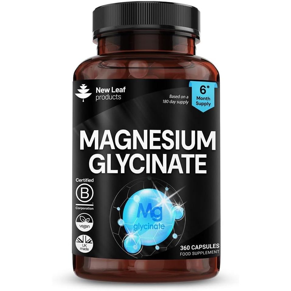 Magnesium Glycinate - 360 แคปซูลความแข็งแรงสูงแมกนีเซียมบริสุทธิ์ - 1040 มก. ให้ 208 มก. ธาตุต่อเสิร