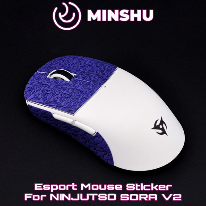 Minshu Gaming Gaming เฉพาะดูดซับเหงื่อครึ่งแพ็ค Ninjusto Sora V2 เมาส์รูปแบบโลกป้องกัน @-
