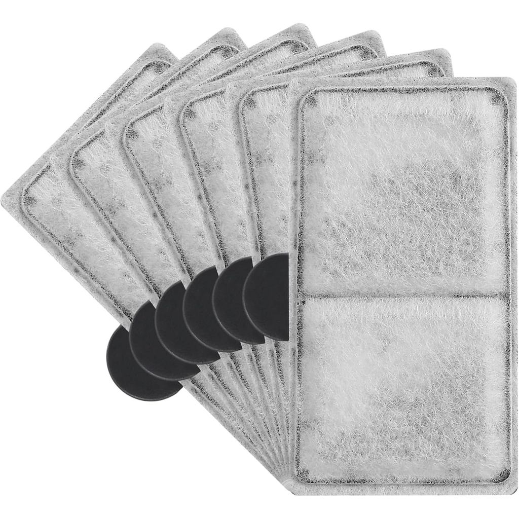 6PCS ตลับหมึกใช้งานร่วมกับ Top Fin, EF-S, BF5, BETTAFLO, PF10 3.7x2.1 นิ้วเปลี่ยนกรองสําหรับ Aquariu