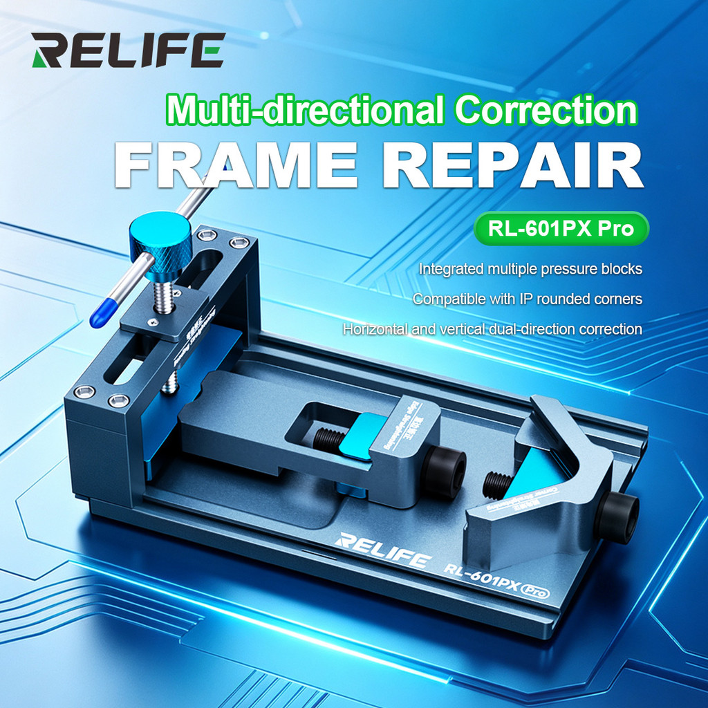 RELIFE RL-601PX Pro กรอบแก้ไขหลายทิศทาง Dual 3D Correction บล็อกความดันที่ถอดออกได้สําหรับ IPhone กร
