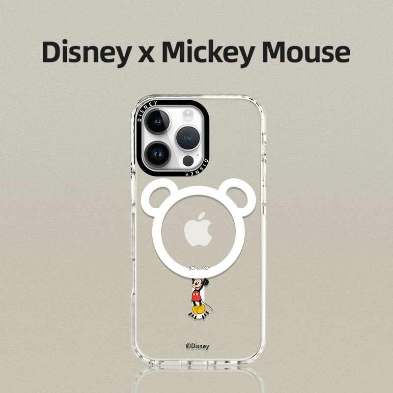 [2026 สินค้าใหม่] Mickey Circle เหมาะสําหรับ Apple 16promax เคสโทรศัพท์มือถือใหม่โปร่งใส magsafe แม่