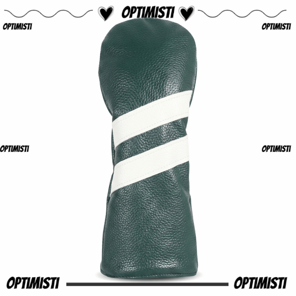 OPTIMISTI8E Headcover กอล์ฟ, PU หนัง Plush Lining Club Head Cover, อุปกรณ์เสริมกอล์ฟกันน้ํานุ่มทนทาน