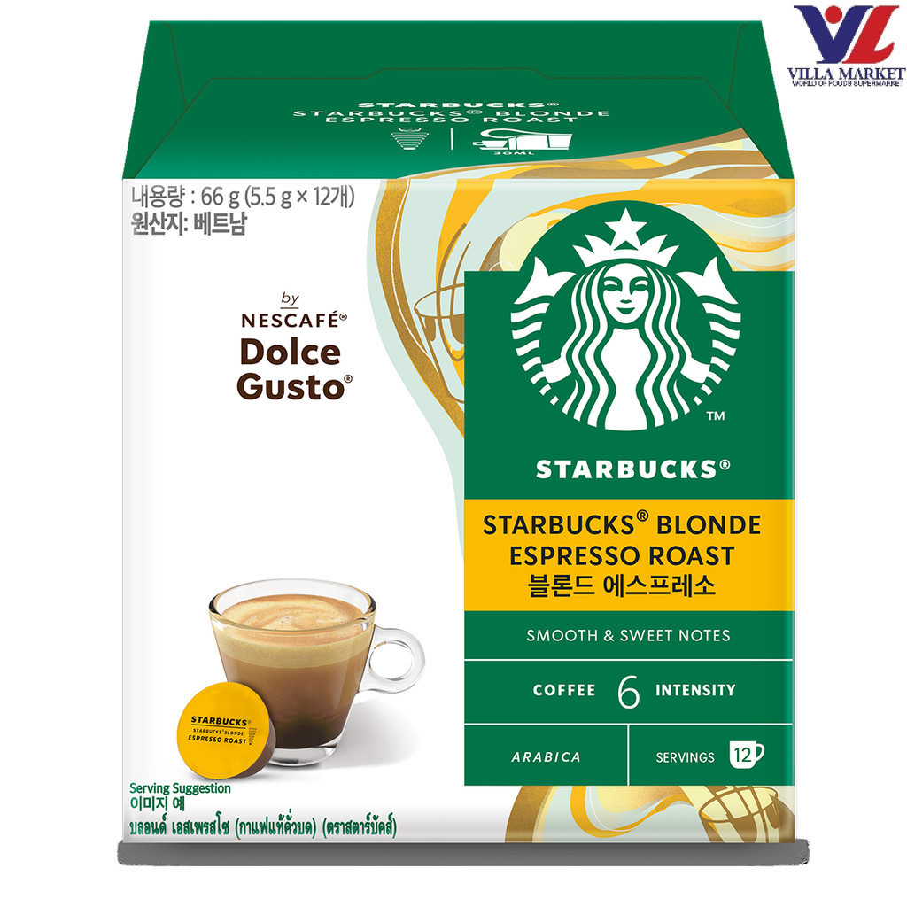 Starbucks Dolce Gusto Espresso Blonde Espresso Roast 12Caps