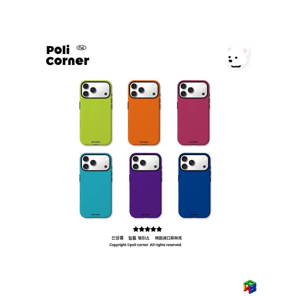 Pure Dopamine Color Iphone 15Pro/16/17/18Promax 15/14plus 16E/17E ฟิล์ม 2-in-1 เคส 2 ชั้น 14/13Promax 12Pro/11promax 7/8Plus Xsmax เคสโทรศัพท์ป้องกันการตกที่เรียบง่ายและหรูหรา