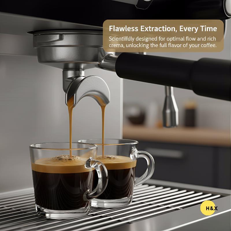 H&X ตะกร้ากรองถ้วยคู่สําหรับ Luxe ES601/ES701 Coffee Portafilter